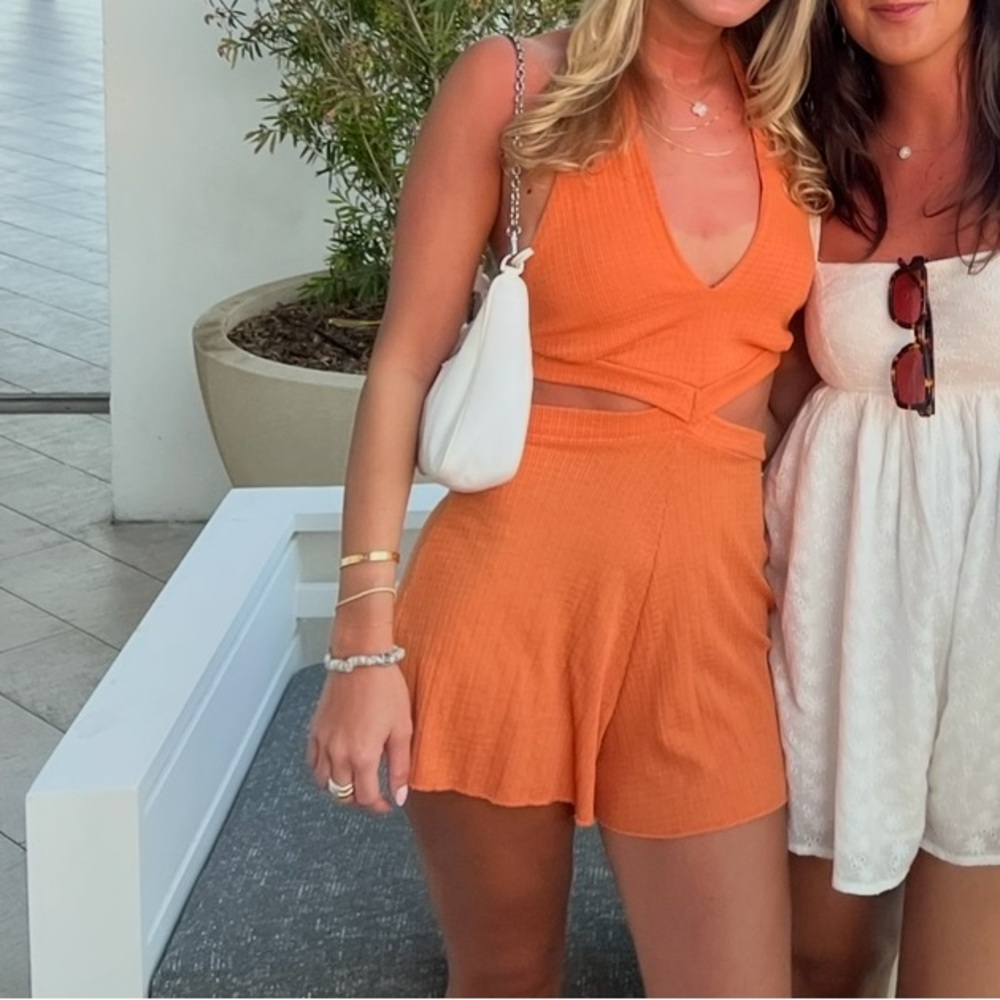 Orange Romper